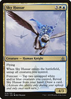 Sky Hussar card from Ravnica Allegiance: Guild Kits