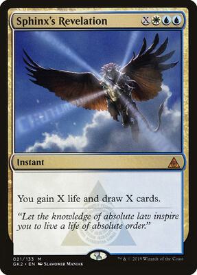 Sphinx's Revelation card from Ravnica Allegiance: Guild Kits