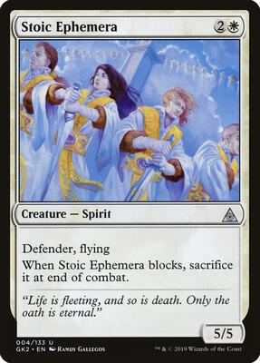 Stoic Ephemera card from Ravnica Allegiance: Guild Kits