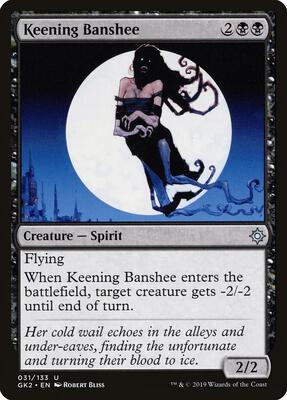 Keening Banshee card from Ravnica Allegiance: Guild Kits