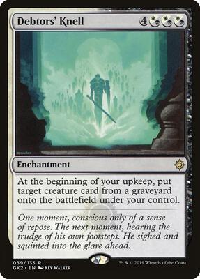 Debtors' Knell card from Ravnica Allegiance: Guild Kits