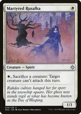 Martyred Rusalka card from Ravnica Allegiance: Guild Kits