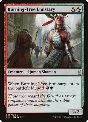Burning-Tree Emissary card from Ravnica Allegiance: Guild Kits