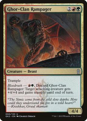 Ghor-Clan Rampager card from Ravnica Allegiance: Guild Kits