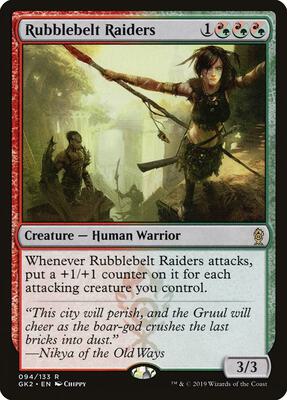 Rubblebelt Raiders card from Ravnica Allegiance: Guild Kits