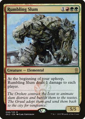 Rumbling Slum card from Ravnica Allegiance: Guild Kits
