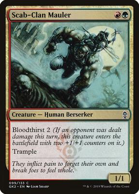 Scab-Clan Mauler card from Ravnica Allegiance: Guild Kits