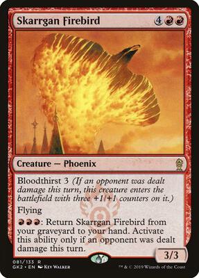 Skarrgan Firebird card from Ravnica Allegiance: Guild Kits