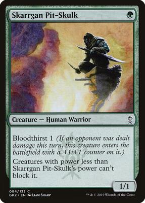 Skarrgan Pit-Skulk card from Ravnica Allegiance: Guild Kits
