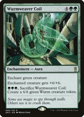 Wurmweaver Coil card from Ravnica Allegiance: Guild Kits