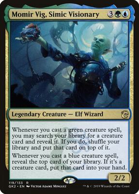 Momir Vig, Simic Visionary card from Ravnica Allegiance: Guild Kits