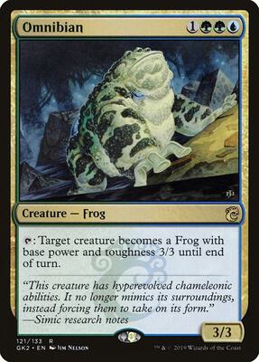 Omnibian card from Ravnica Allegiance: Guild Kits