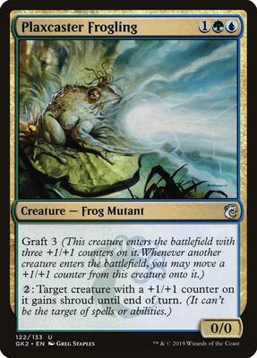 Plaxcaster Frogling card from Ravnica Allegiance: Guild Kits