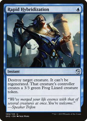 Rapid Hybridization card from Ravnica Allegiance: Guild Kits
