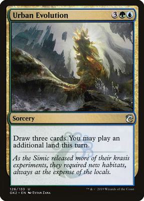 Urban Evolution card from Ravnica Allegiance: Guild Kits