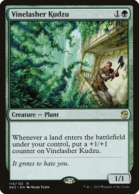 Vinelasher Kudzu card from Ravnica Allegiance: Guild Kits