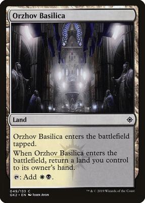 Orzhov Basilica card from Ravnica Allegiance: Guild Kits