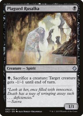 Plagued Rusalka card from Ravnica Allegiance: Guild Kits