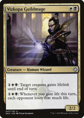 Vizkopa Guildmage card from Ravnica Allegiance: Guild Kits