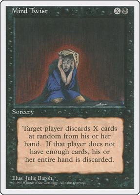 Mind Twist card from Fourth Edition