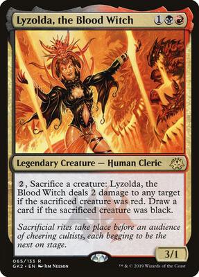 Lyzolda, the Blood Witch card from Ravnica Allegiance: Guild Kits