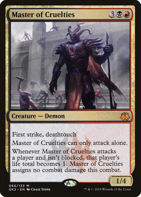 Master of Cruelties card from Ravnica Allegiance: Guild Kits