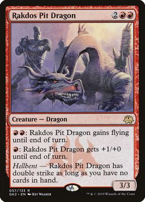 Rakdos Pit Dragon card from Ravnica Allegiance: Guild Kits
