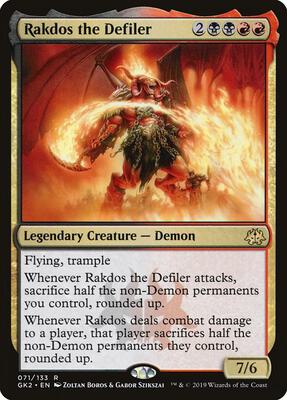 Rakdos the Defiler card from Ravnica Allegiance: Guild Kits