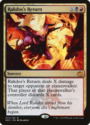 Rakdos's Return card from Ravnica Allegiance: Guild Kits