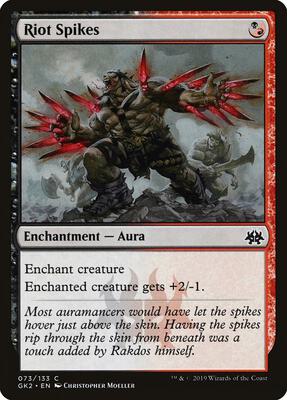 Riot Spikes card from Ravnica Allegiance: Guild Kits