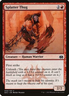 Splatter Thug card from Ravnica Allegiance: Guild Kits