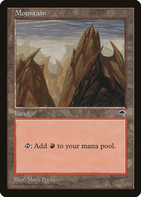 Mountain (Vertical) card from Tempest