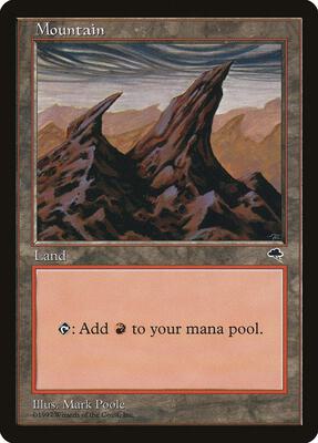Mountain (Right) card from Tempest