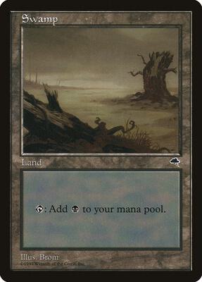 Swamp (Horizontal Log) card from Tempest