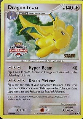 Dragonite - 2/146 (National Championships) [Staff] card from League & Championship Cards