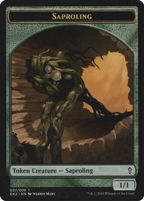 Saproling // Wurm Double-Sided Token card from Ravnica Allegiance: Guild Kits