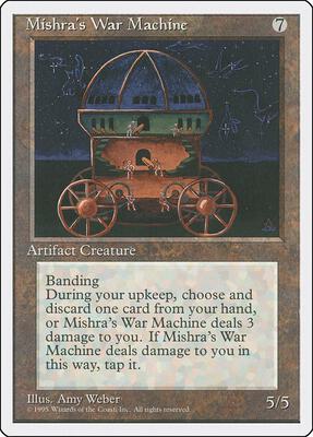 Mishra's War Machine card from Fourth Edition