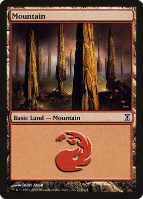 Mountain (294) card from Time Spiral