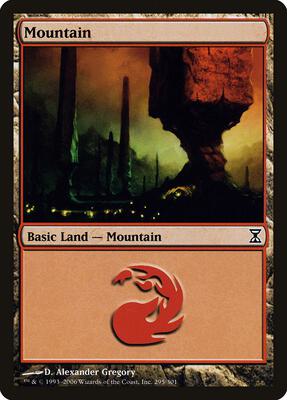 Mountain (295) card from Time Spiral