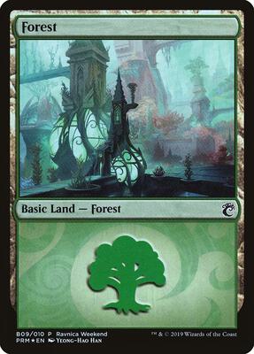 Forest - Simic (B09) card from Launch Party & Release Event Promos