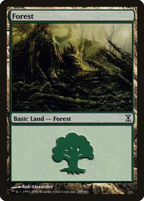 Forest (298) card from Time Spiral
