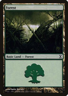 Forest (299) card from Time Spiral