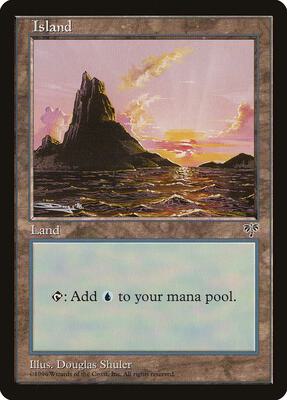Island (Sunset) card from Mirage
