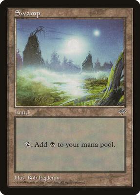 Swamp (Foggy Night) card from Mirage