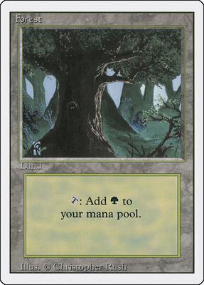 Forest (C) card from Revised Edition
