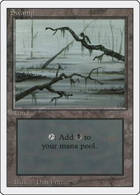 Swamp (C) card from Revised Edition