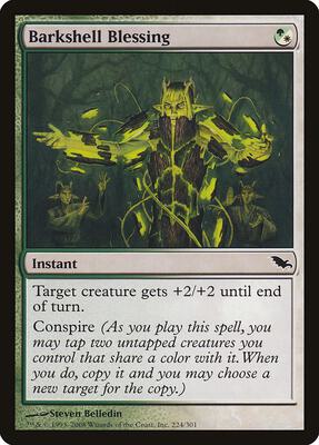 Barkshell Blessing card from Shadowmoor