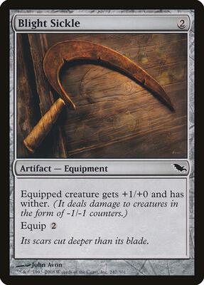 Blight Sickle card from Shadowmoor