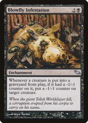 Blowfly Infestation card from Shadowmoor