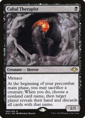 Cabal Therapist card from Modern Horizons
